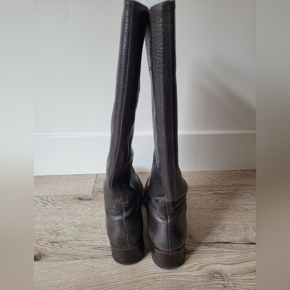 Tory Burch Keaton Riding Boot Chocolte Brw Size 9.5 - Picture 8 of 10